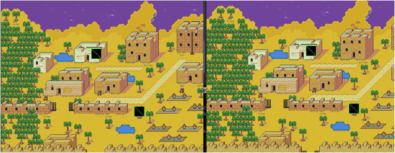 Side-by-side map views