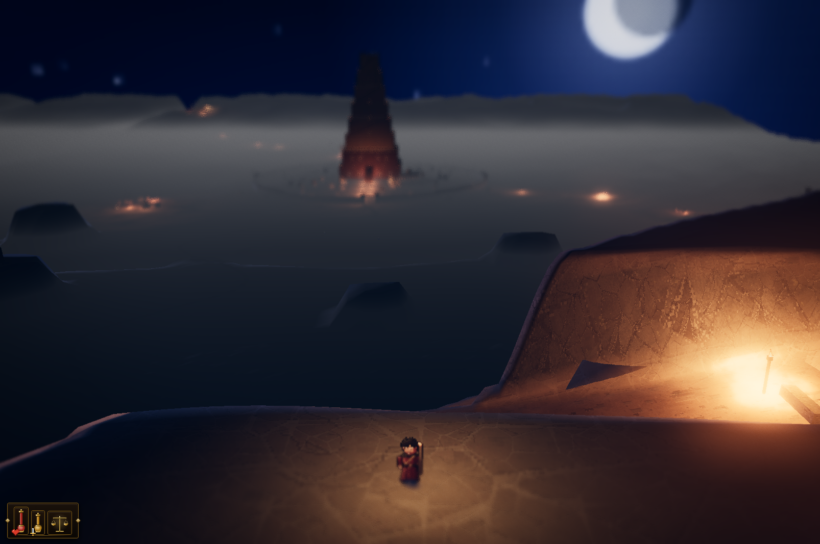 The mesa at night — this is the 20%