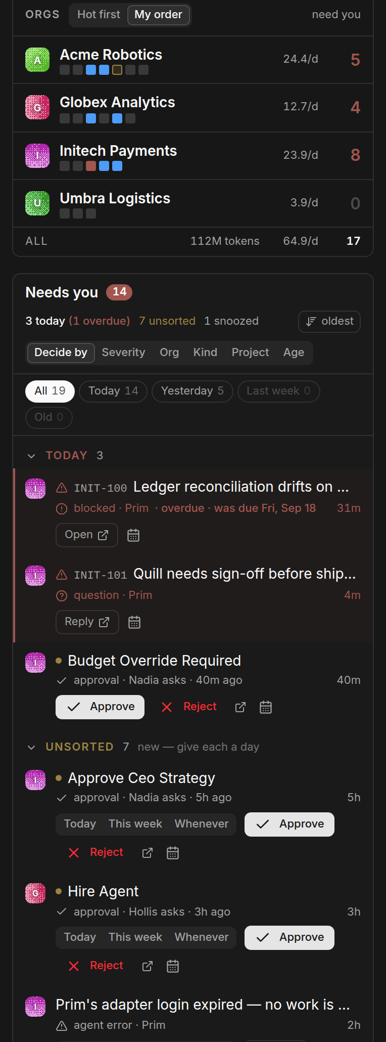 The same page stacked at phone width